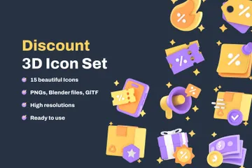 Descuento Paquete de Icon 3D