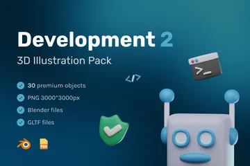 Desenvolvimento Pacote de Icon 3D
