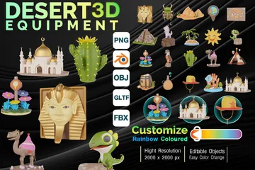Desert 3D Icon Pack