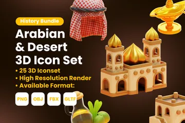 ARABE & DÉSERT Pack 3D Icon