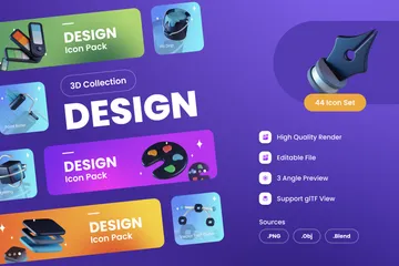 Design 3D Icon Pack