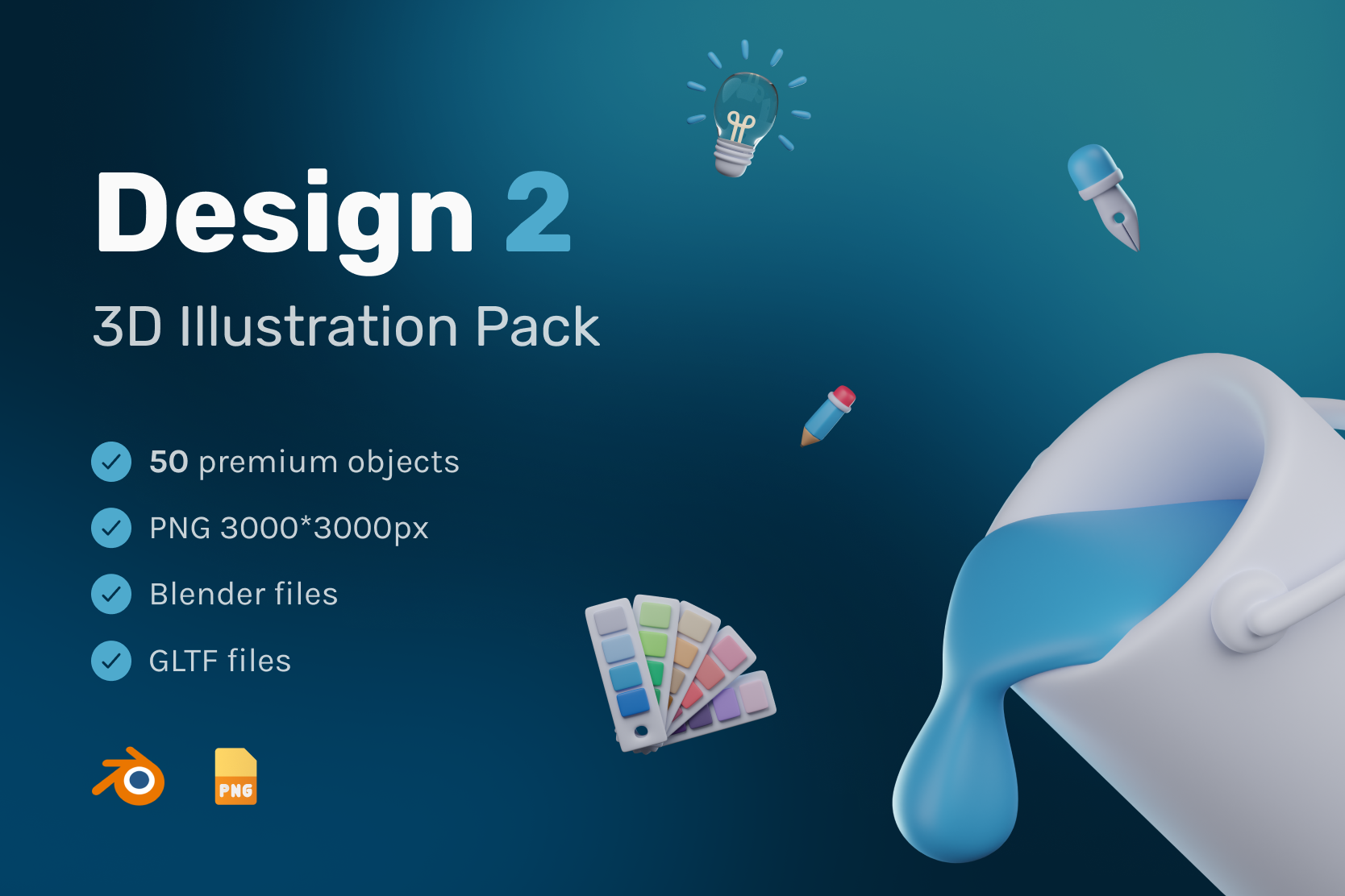 Premium Design 3D Illustration pack from Design & Development 3D ...
