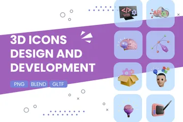 디자인 및 개발 3D Icon 팩