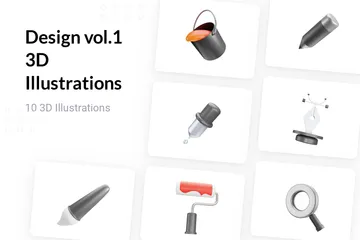 Design Band 1 3D Illustration Pack