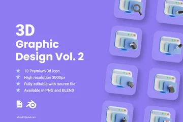 Design Band 2 3D Illustration Pack