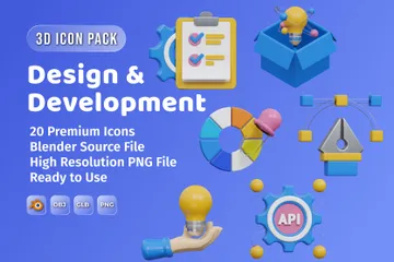 Design & Development 3D Icon Pack
