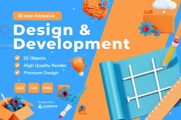 Design & Development 3D Icon Pack