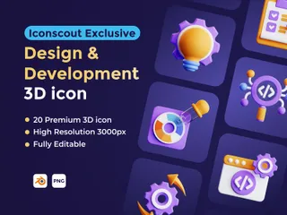 Design-Entwicklung 3D Illustration Pack