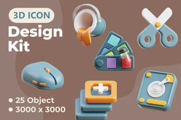 Design Kit Vol2 3D Icon Pack