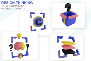 Design Thinking 3D Icon Pack