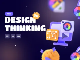 La pensée de conception Pack 3D Icon