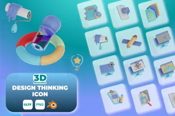DESIGN THINKING 3D Icon Pack