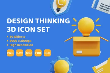 Design Thinking 3D Icon Pack