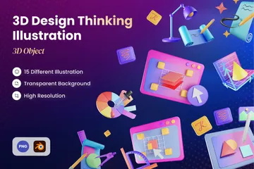 Design Thinking 3D Icon Pack