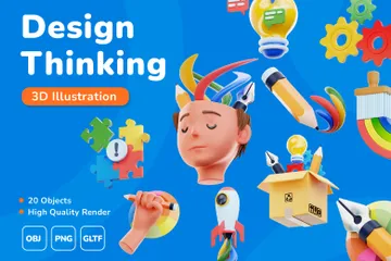 Design Thinking 3D Icon Pack