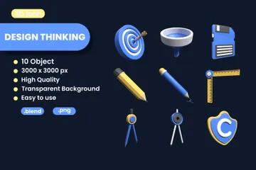 Design Thinking 3D Icon Pack