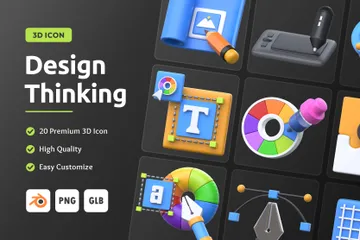 Design Thinking 3D Icon Pack