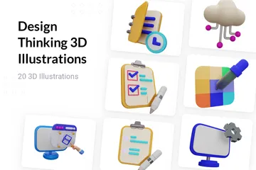 Design Thinking 3D Illustration Pack