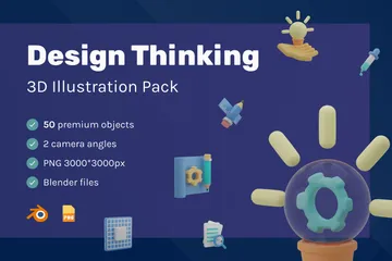 Design Thinking 3D Illustration Pack