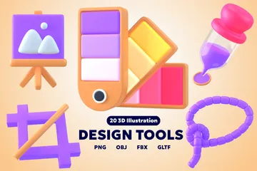 Design Tool 3D Icon Pack