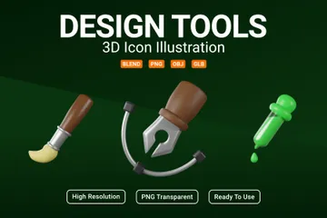 Design Tools 3D Icon Pack