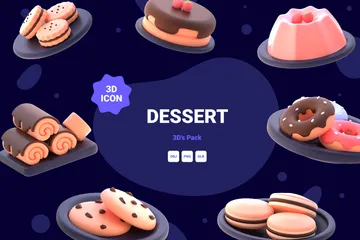 Dessert 3D Icon Pack