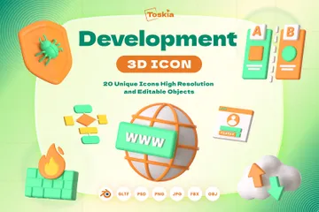 Development 3D Icon Pack