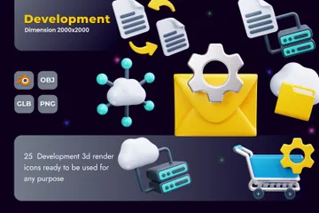 Development 3D Icon Pack