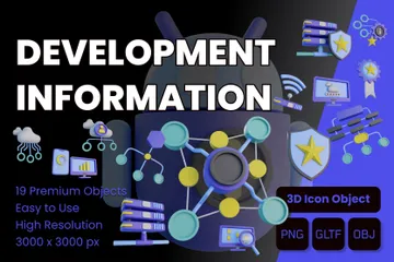 Development Information 3D Icon Pack