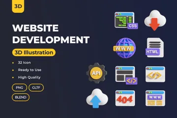 Développement web Pack 3D Icon