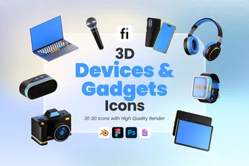 Device And Gadgets 3D Icon Pack