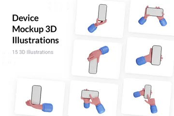 デバイスのモックアップ 3D Illustrationパック