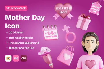 Día de la Madre Paquete de Icon 3D
