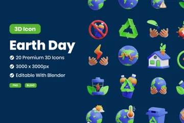 Día de la Tierra Paquete de Icon 3D