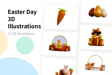 Día de Pascua Paquete de Illustration 3D
