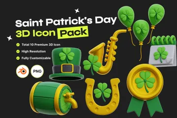 Día de San Patricio Paquete de Icon 3D