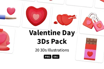 Día de San Valentín Paquete de Icon 3D