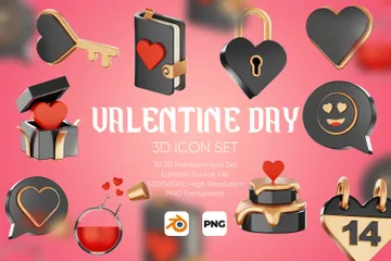 Día de San Valentín Paquete de Icon 3D