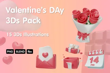 Día de San Valentín Paquete de Icon 3D