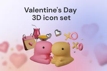Free Día de San Valentín Paquete de Icon 3D