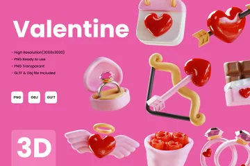 Día de San Valentín Paquete de Icon 3D