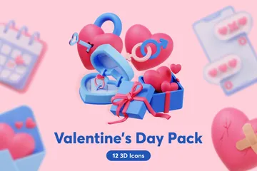 Día de San Valentín Paquete de Icon 3D