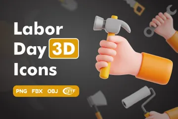 Día laboral Paquete de Icon 3D