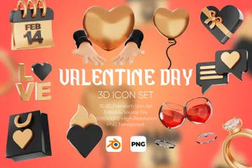 Día de San Valentín Paquete de Icon 3D