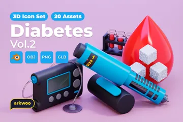 Diabète Vol.2 Pack 3D Icon