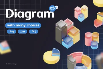 Diagramme Pack 3D Icon