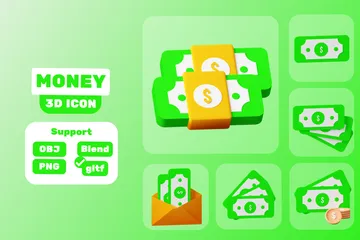 Dinero Paquete de Icon 3D