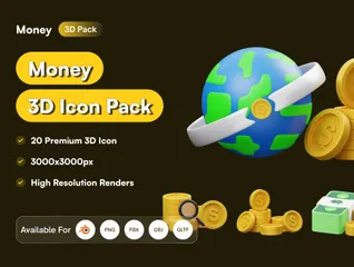 Dinero Paquete de Icon 3D