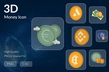 Dinero Paquete de Icon 3D