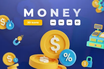 Dinero Paquete de Icon 3D
